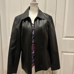 Women’s Black Leather Jacket